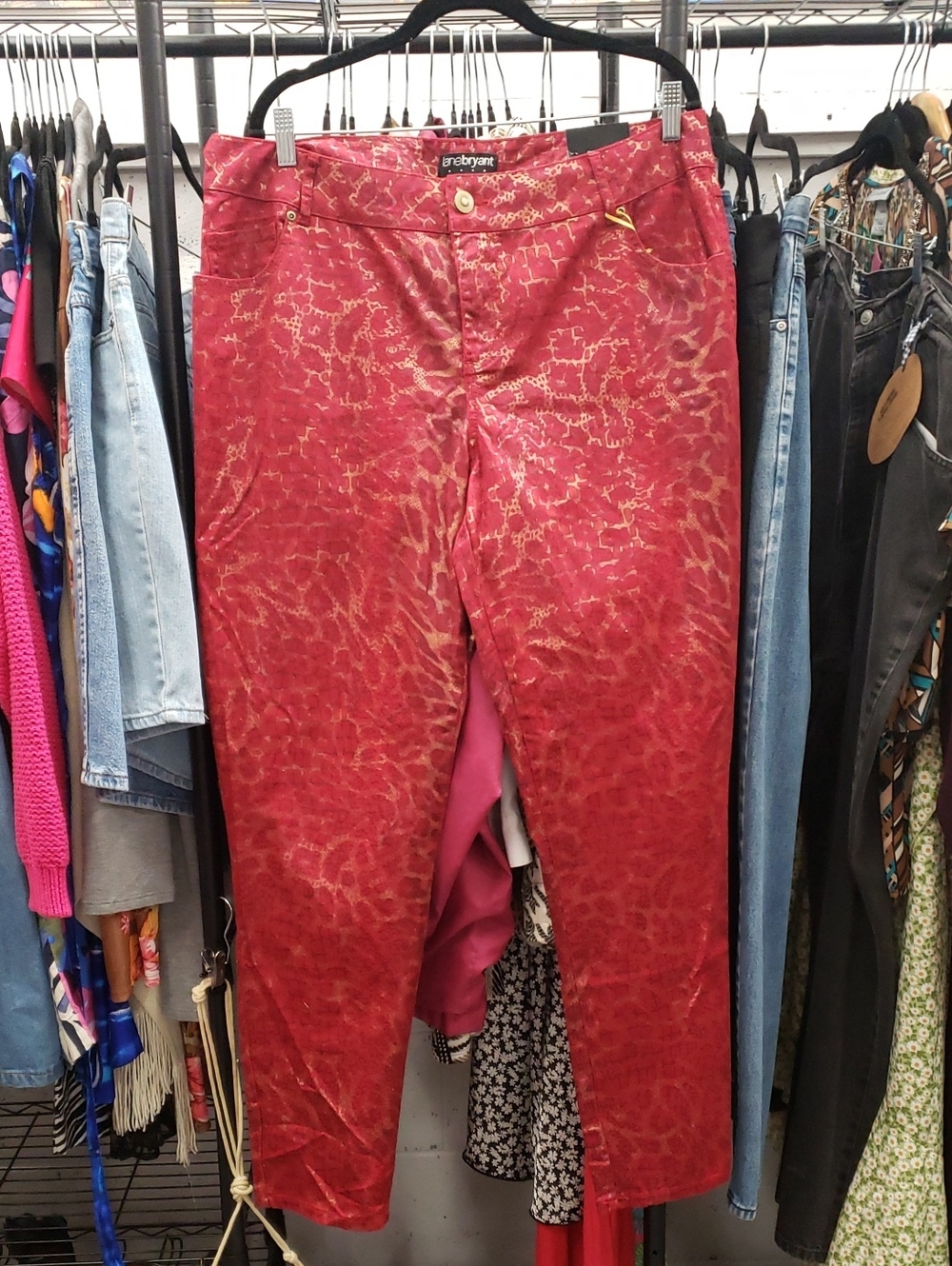 Deadstock Vintage 1990s Y2K Reptile Snake Print Pants